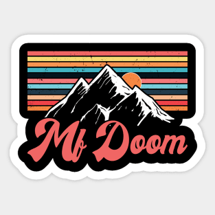 Design Proud Mf Doom Name Birthday 70s 80s 90s Sticker